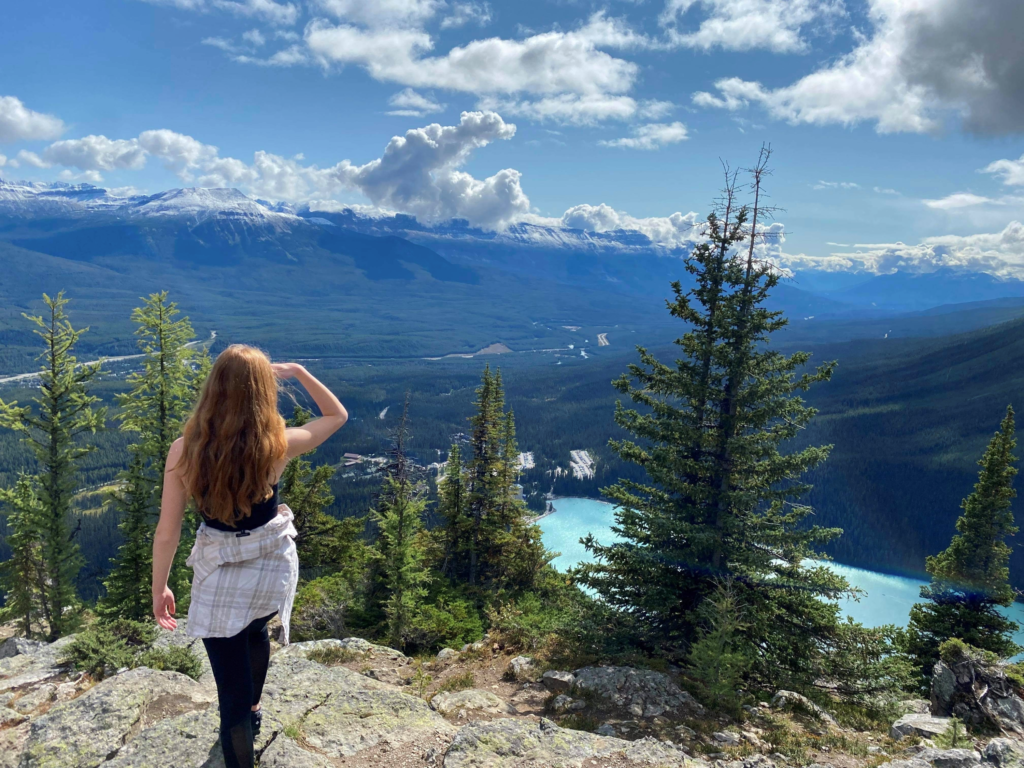outdoor-image-02 Woman hiking in the Canadian Rockies